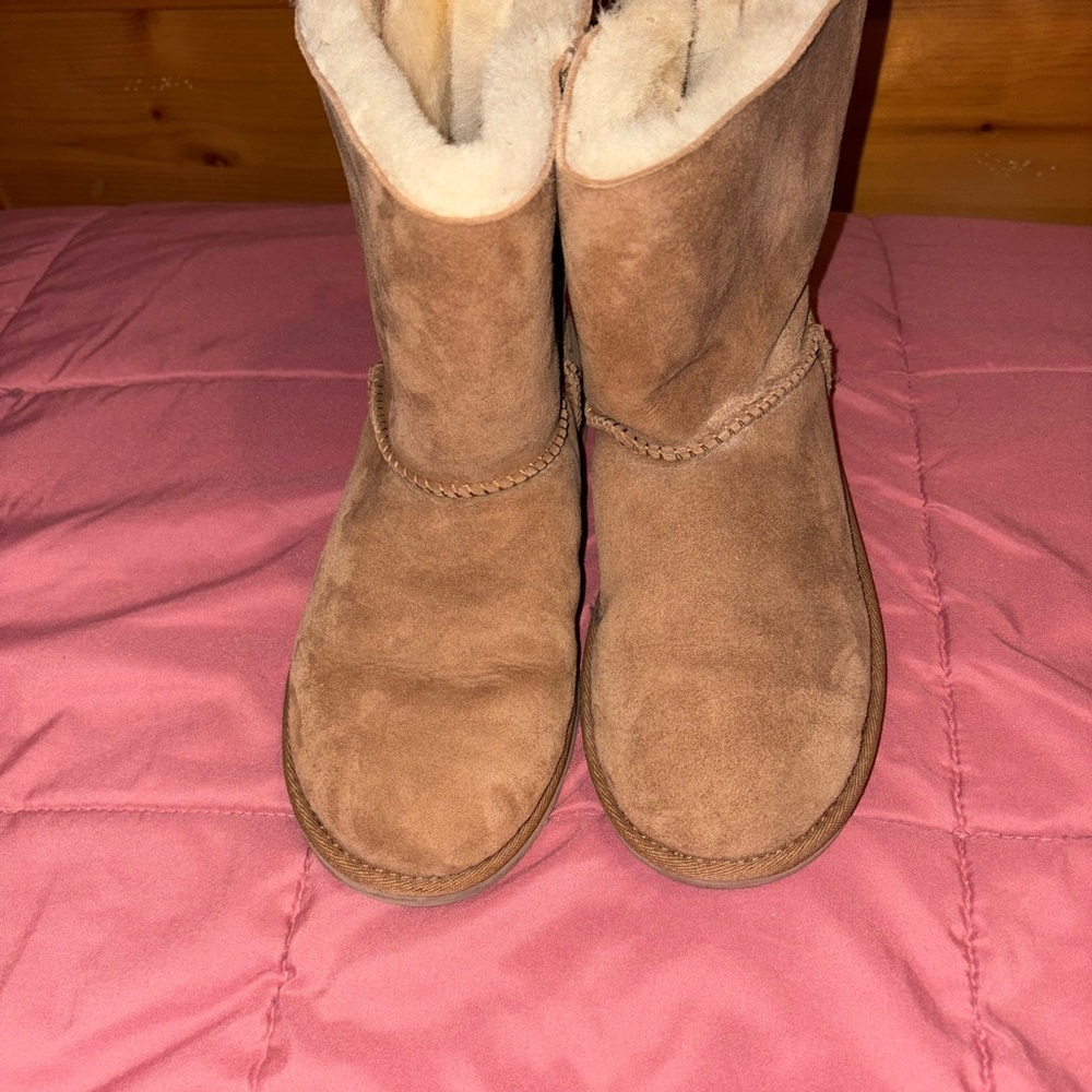 UGG Bailey Bow Cream Plush Interior Boots